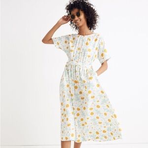 XMAS SALE Madewell Tie-Back Maxi Dress in Mini Daisy